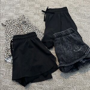 Set of Four Stylish Shorts- girls size 10